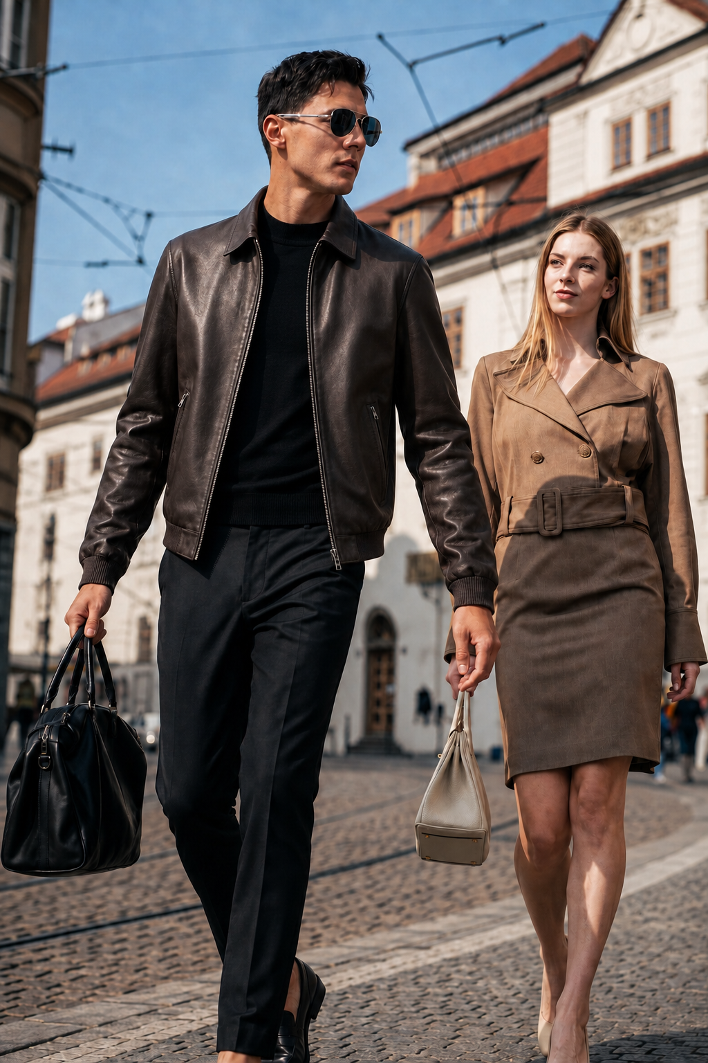 Lambskin Zip Blouson Jacket