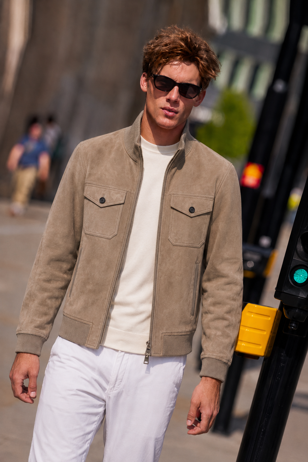 Suede Leather Field Jacket