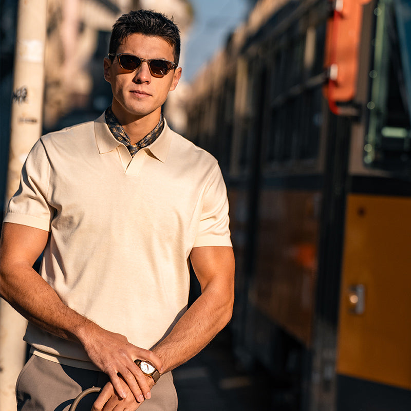 Wrinkle-Resistant Knit Polo