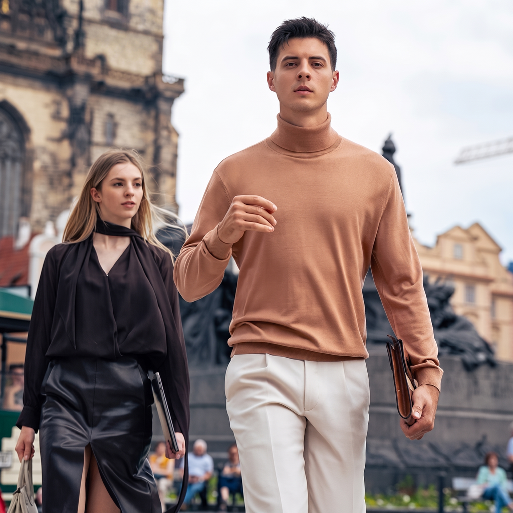 Turtleneck Soft Wool Sweater