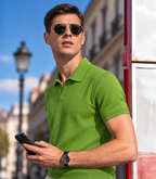 Refined Cotton-Blend Knit Polo Shirt