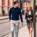 Slim Fit All-Season Basic Wool Sweater