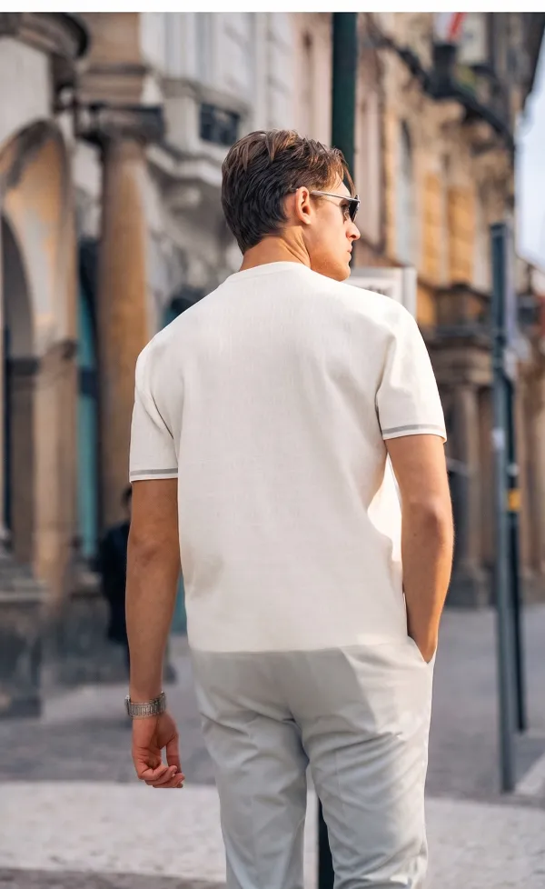 Minimal Textured Quiet Luxury Urban T-Shirt