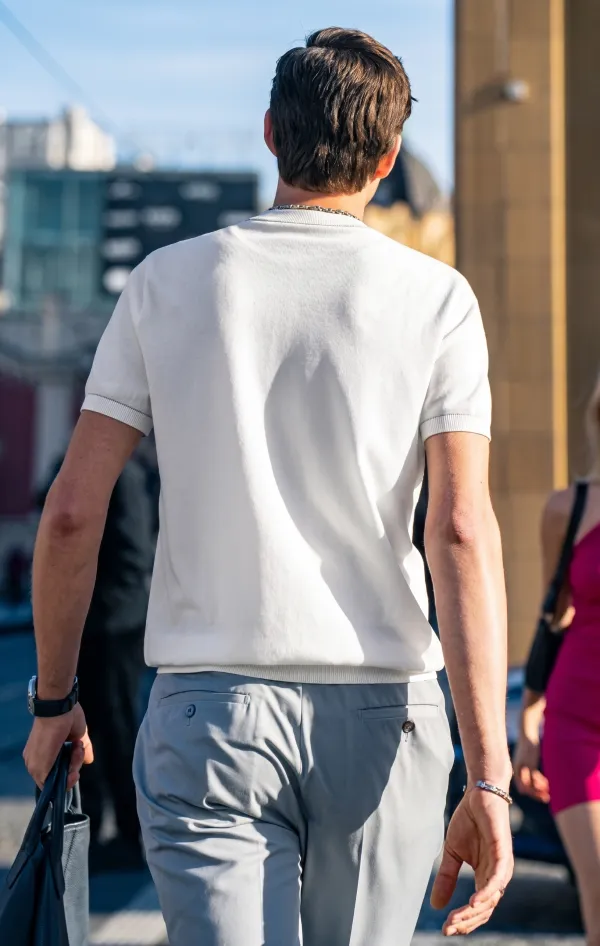 Quiet Luxury Clean Line Urban Gentleman T-Shirt