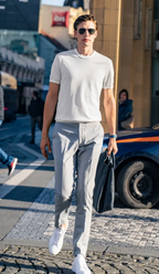 Quiet Luxury Clean Line Urban Gentleman T-Shirt