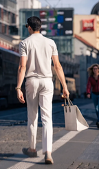 Soft Neutral Tone High-End Business Casual Polo