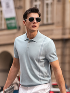 Clean Light Color High-End Business Casual Polo
