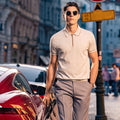 Quiet Luxury Trim Collar Zip Polo