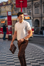 Contrast Trim Knit Polo