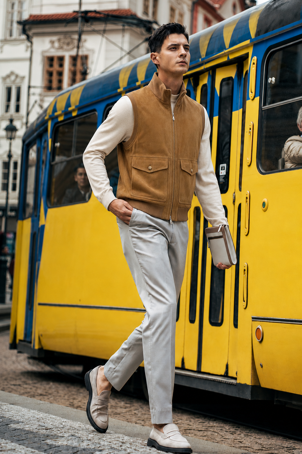 Suede Zip Vest