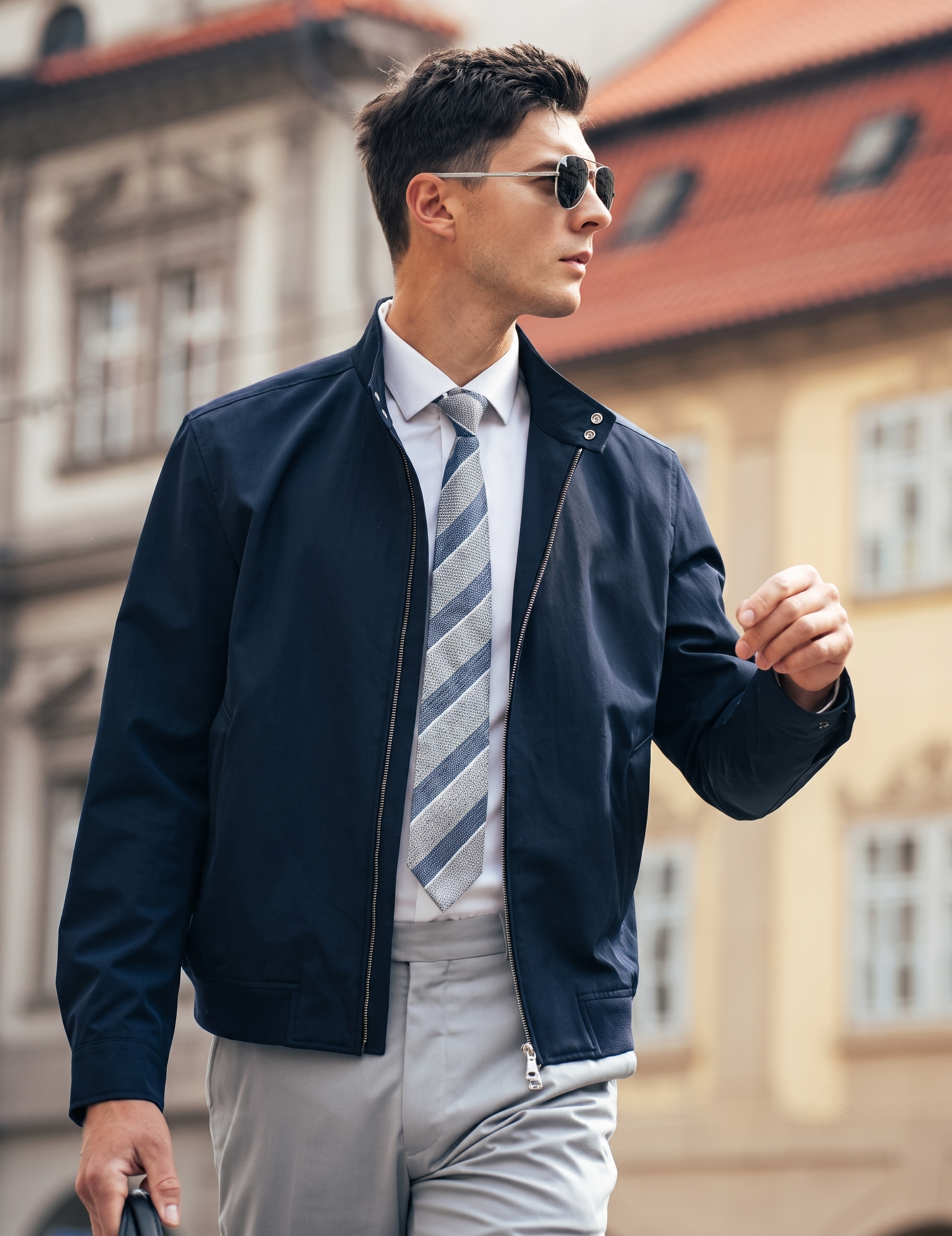 Fine Woven Smooth Fabric Gentleman Office Jacket