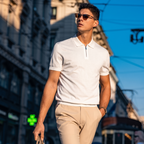 Italian Stiff Collar Slim Fit Gentleman Polo