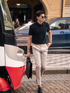 Minimal Clean Lapel Business Gentleman Polo Tee
