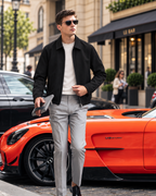Lightweight Cotton Blend Men’s Casual Overshirt Jacket, Wrinkle Resistant Minimal Everyday Outer Layer