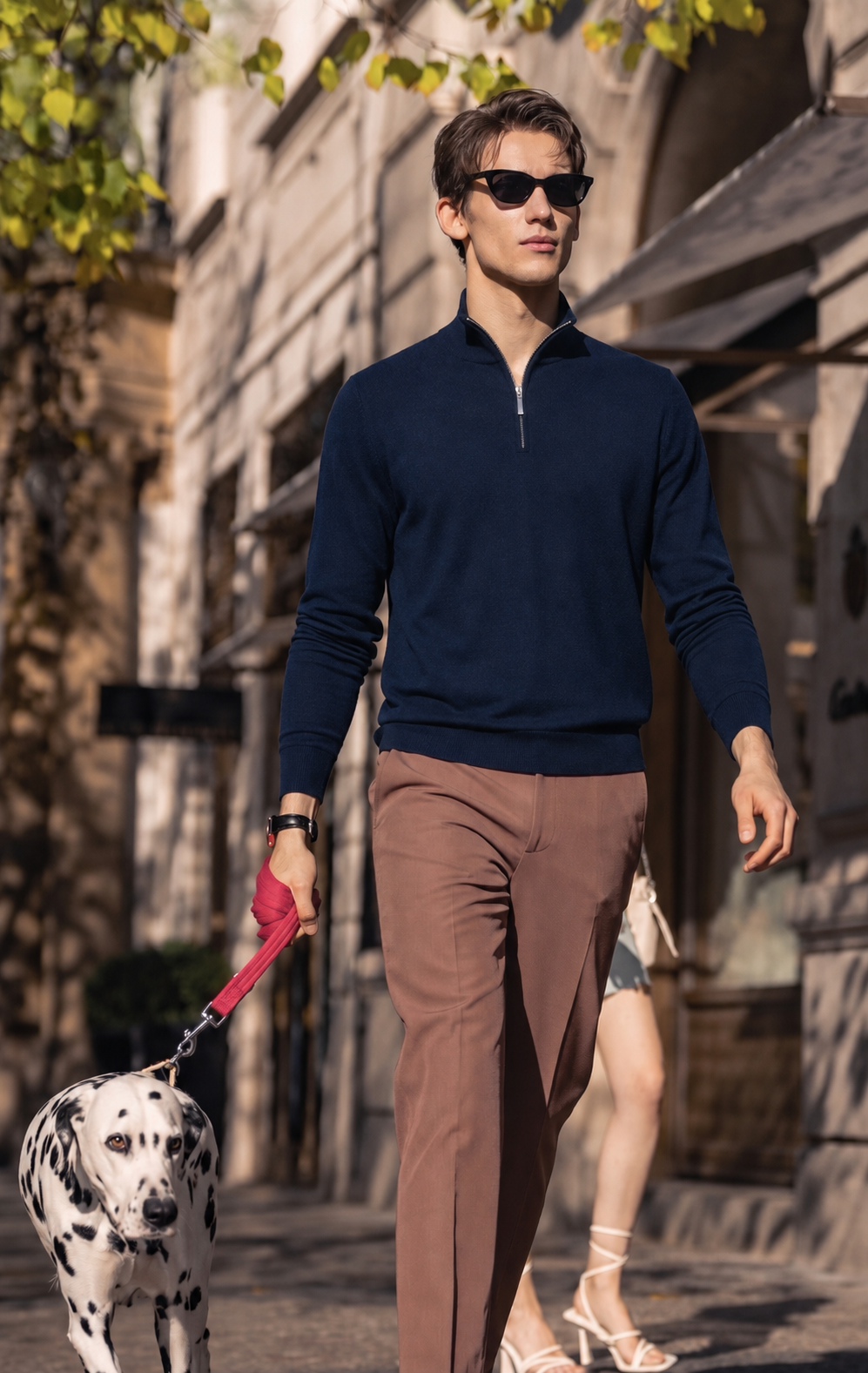 100% Merino Wool Quarter-Zip Sweater