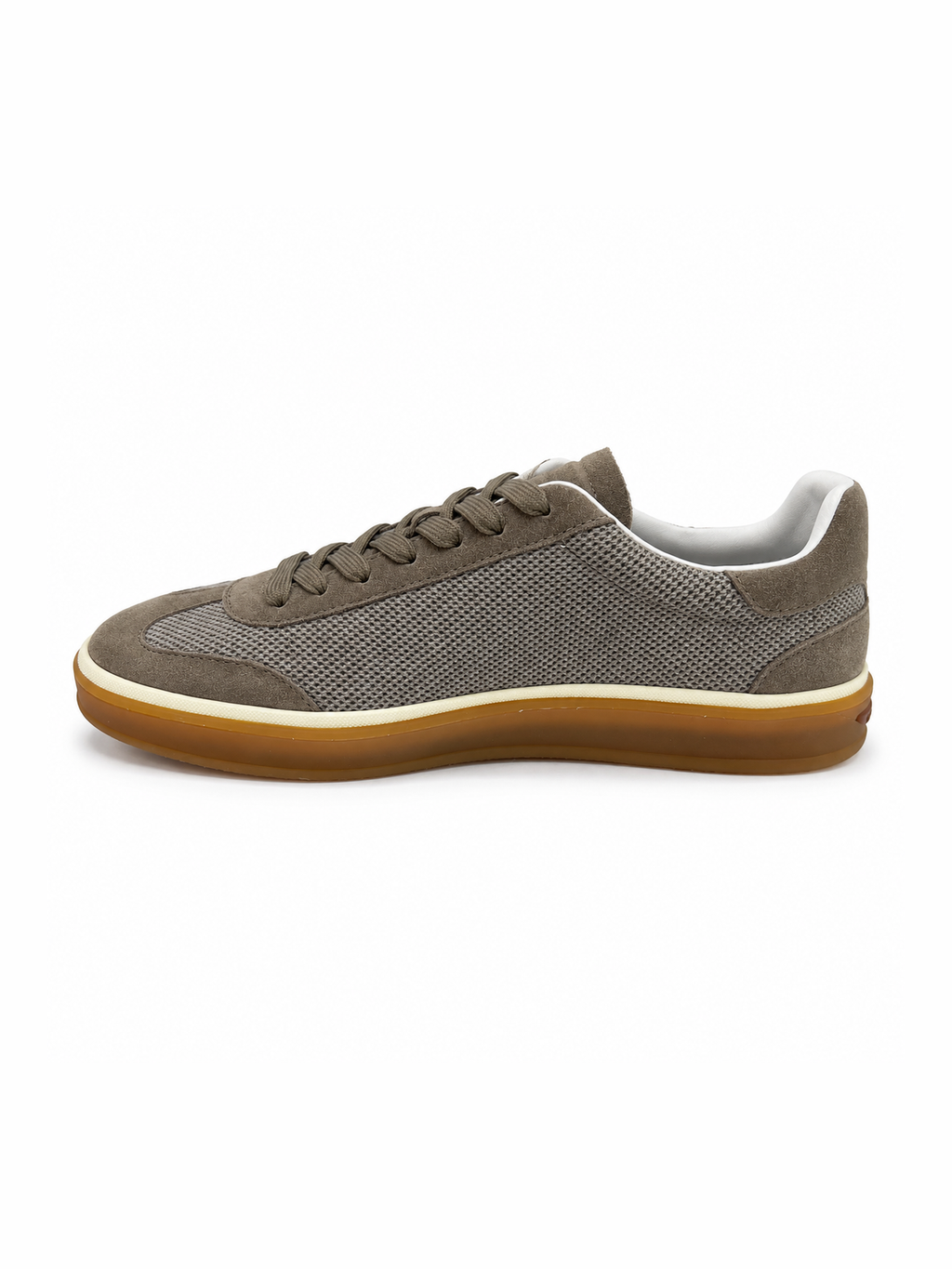 Contrast Suede Sneakers
