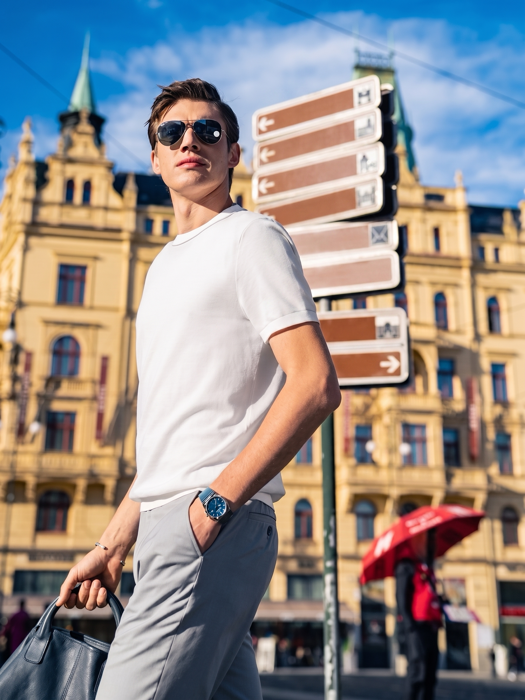 Quiet Luxury Clean Line Urban Gentleman T-Shirt