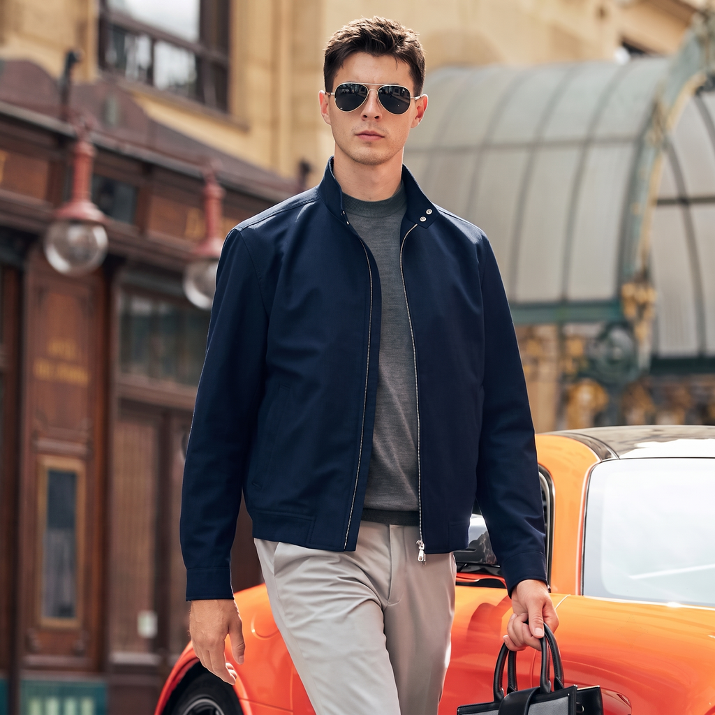 Fine Woven Smooth Fabric Gentleman Office Jacket