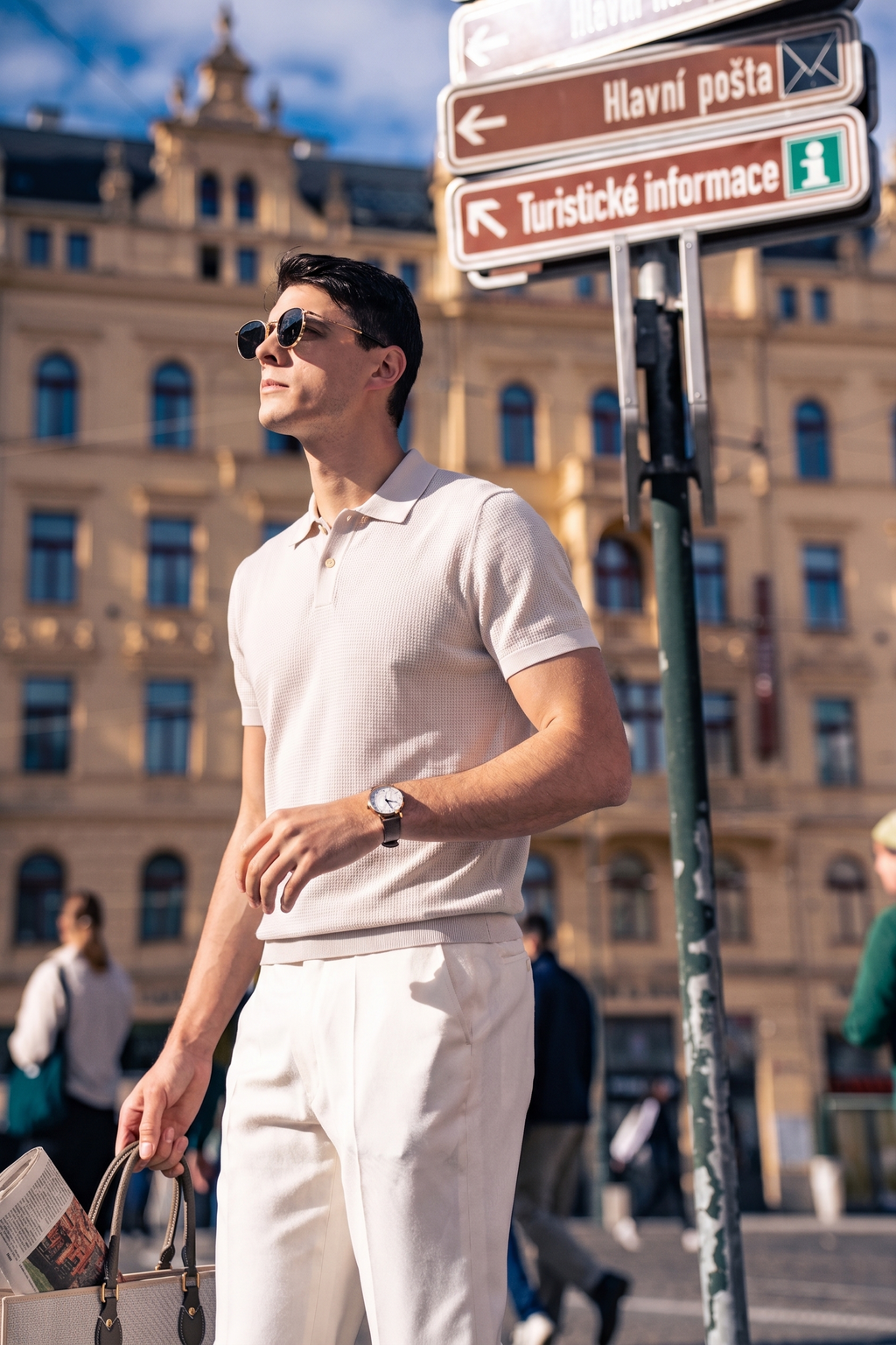 Casual Stretch Knit Polo
