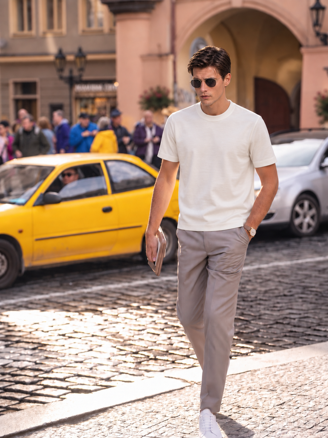 Silk-Blend Modal T-Shirt