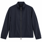 Reversible Wool-Blend Lightweight Bomber Jacket