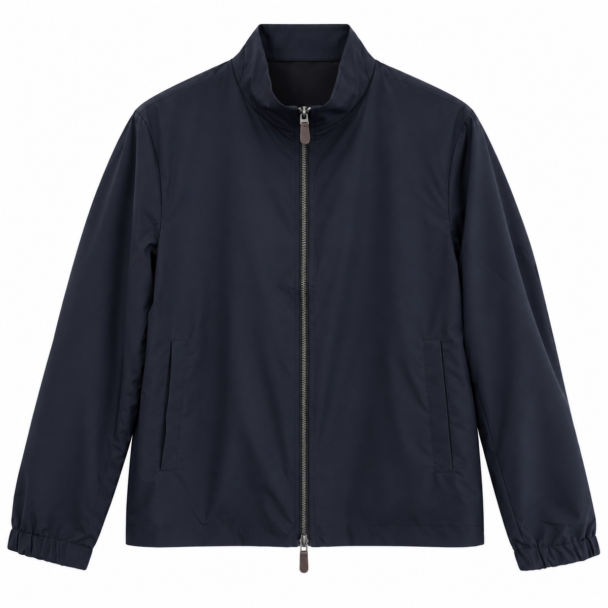 Reversible Wool-Blend Lightweight Bomber Jacket