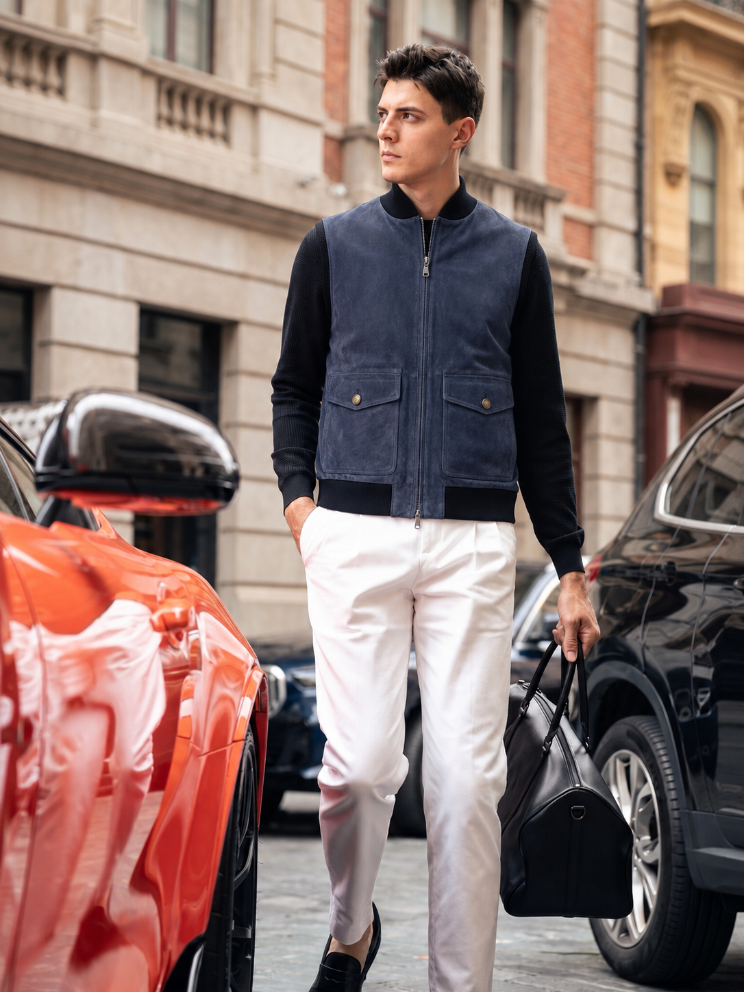 Suede Zip Vest