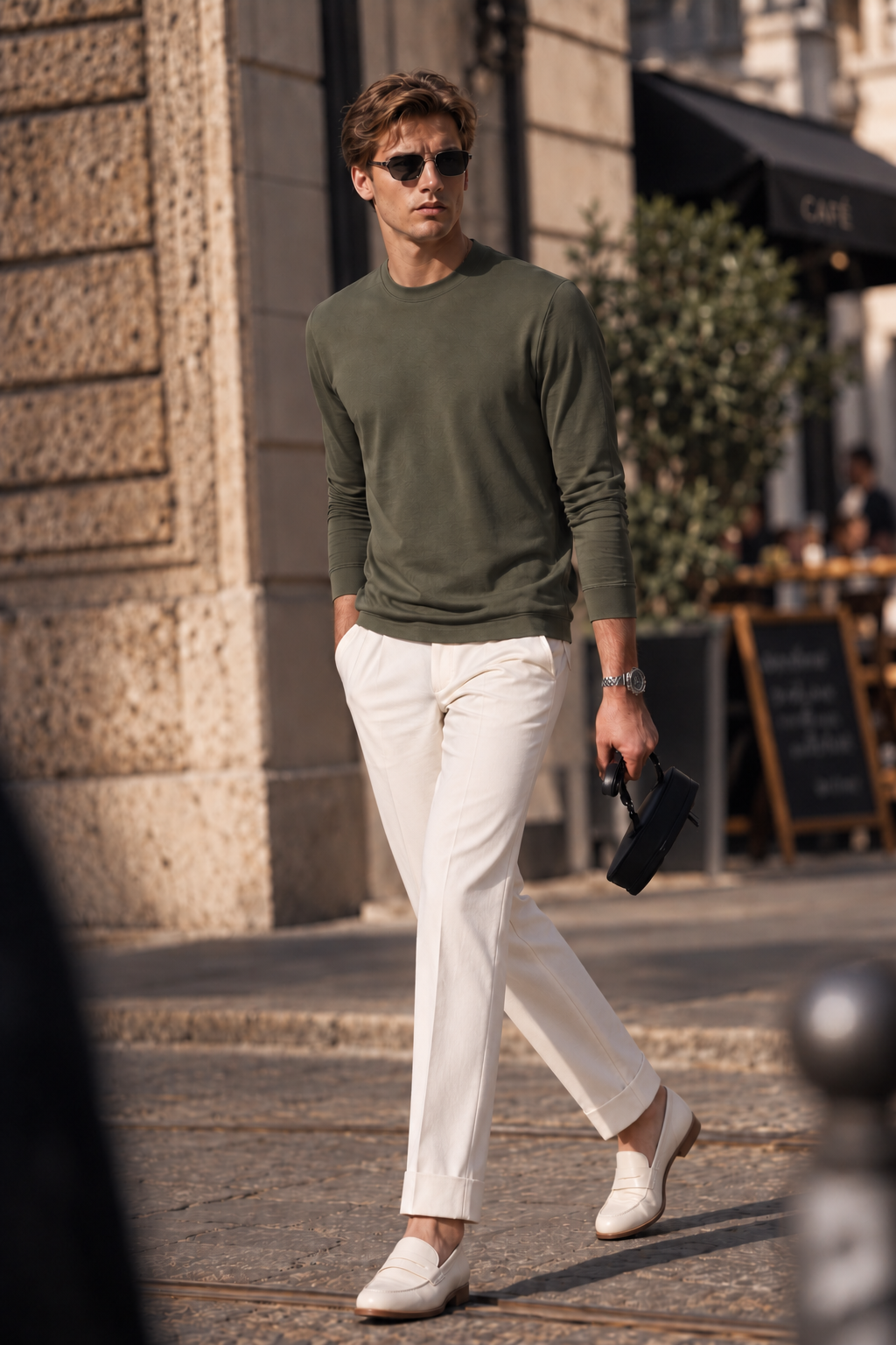 Luxe Cotton Modal Spandex Blend Men’s Long Sleeve Crew Neck Top, Silky Smooth Stretch Breathable Everyday Layering Essential