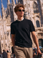 Minimal Striped Quiet Luxury Gentleman T-Shirt