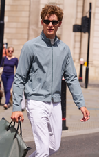 Clean Cut Stand Collar All-Match Light Business Jacket