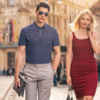 Minimal Clean Lapel Business Gentleman Polo Tee