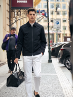 Windproof Thin Smooth Formal Down Blouson