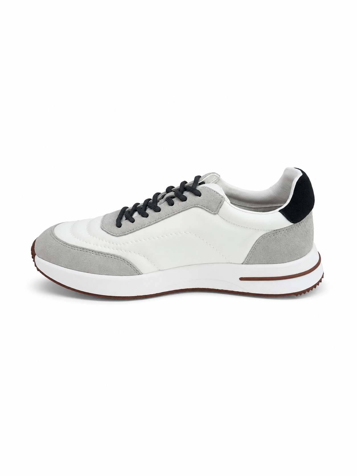 Contrast Suede Sneakers