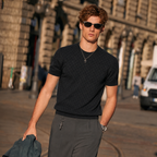 Textured Wool-Blend Knit Tee