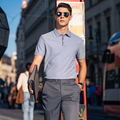 Minimal Clean Lapel Business Gentleman Polo Tee