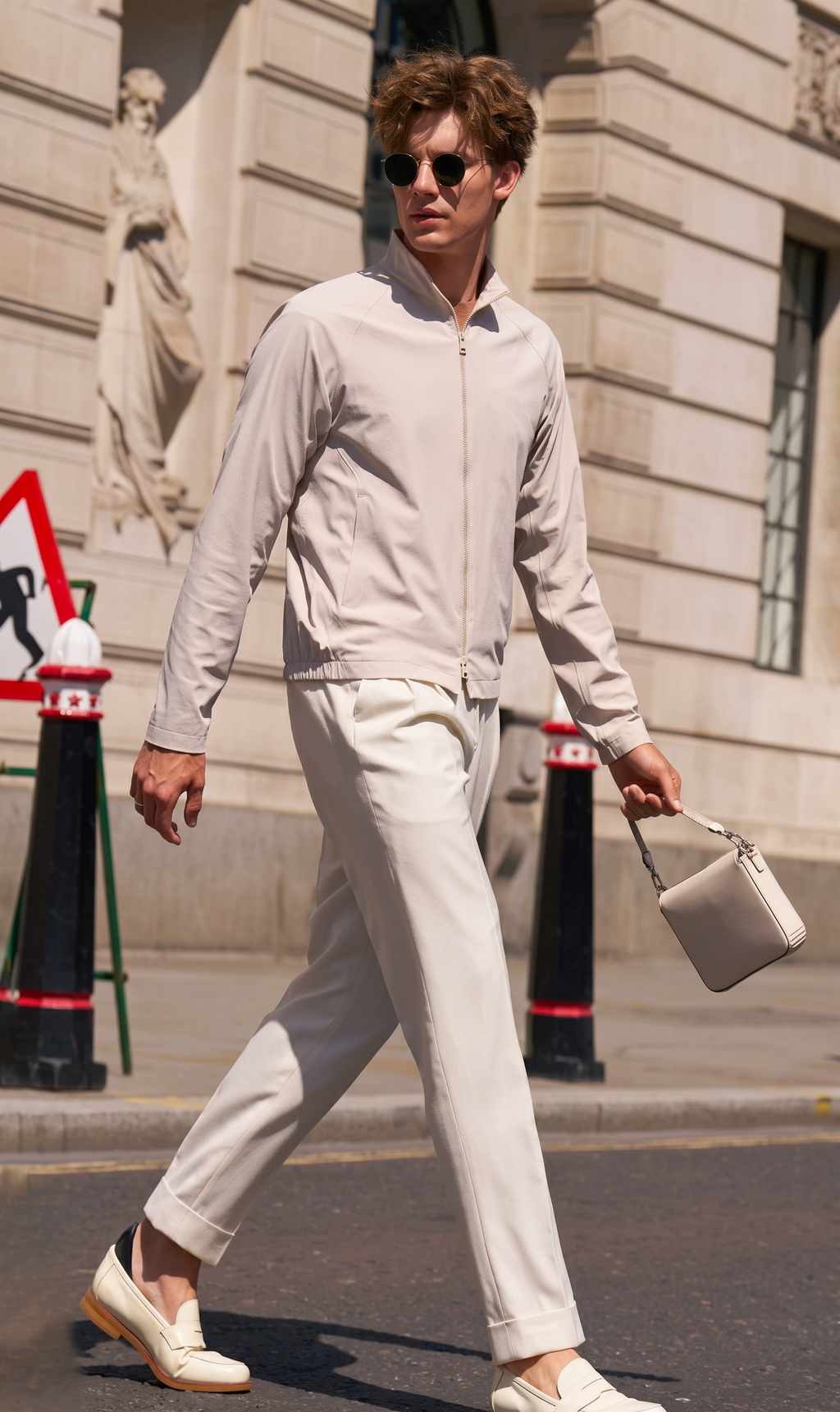 Clean Cut Stand Collar All-Match Light Business Jacket