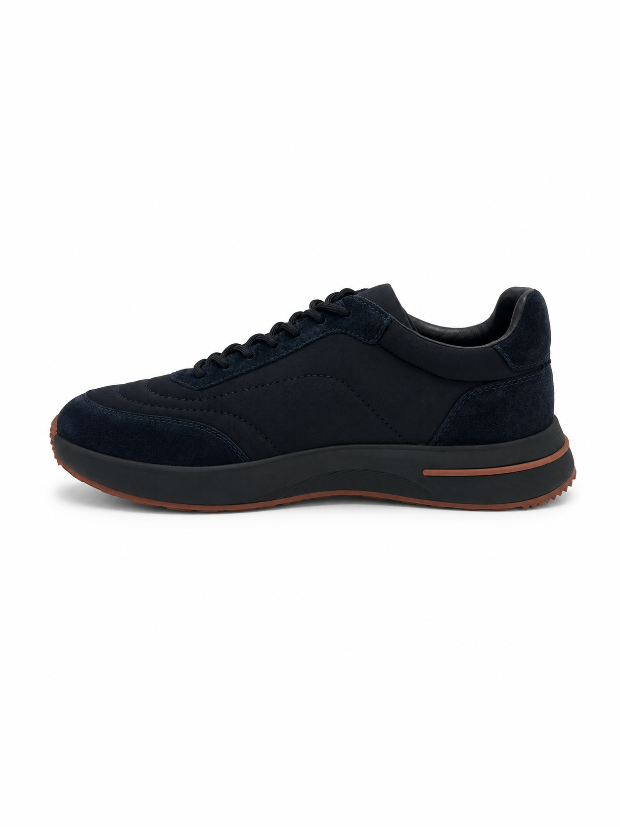 Contrast Suede Sneakers