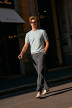 Jacquard Texture Knit T-Shirt