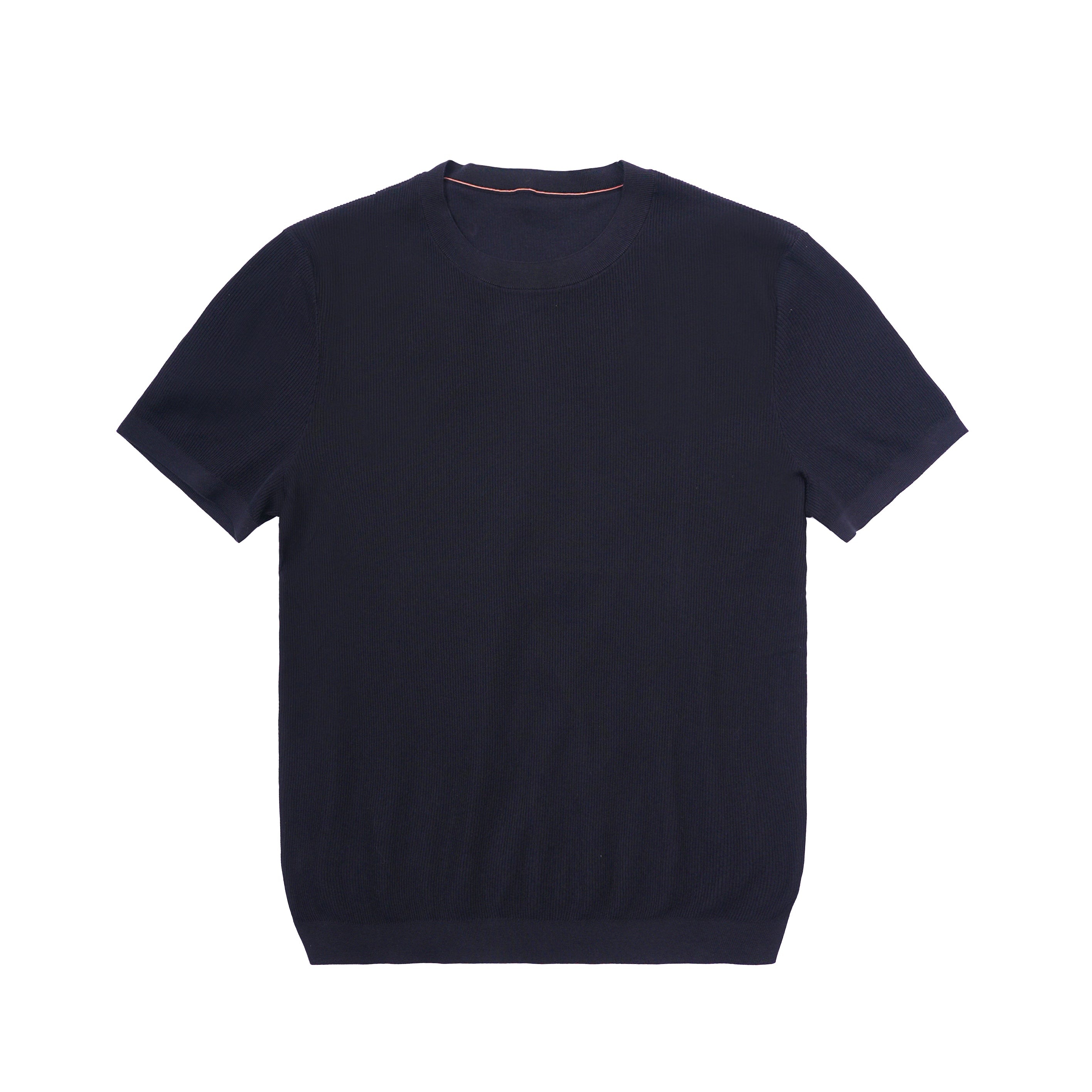 Textured Knit Crewneck T-Shirt