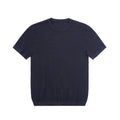 Jacquard Openwork Knit Crewneck T-Shirt