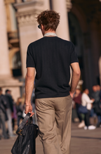 Minimal Striped Quiet Luxury Gentleman T-Shirt