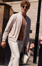 Classic Bomber Style Multi-Match Light Business Jacket