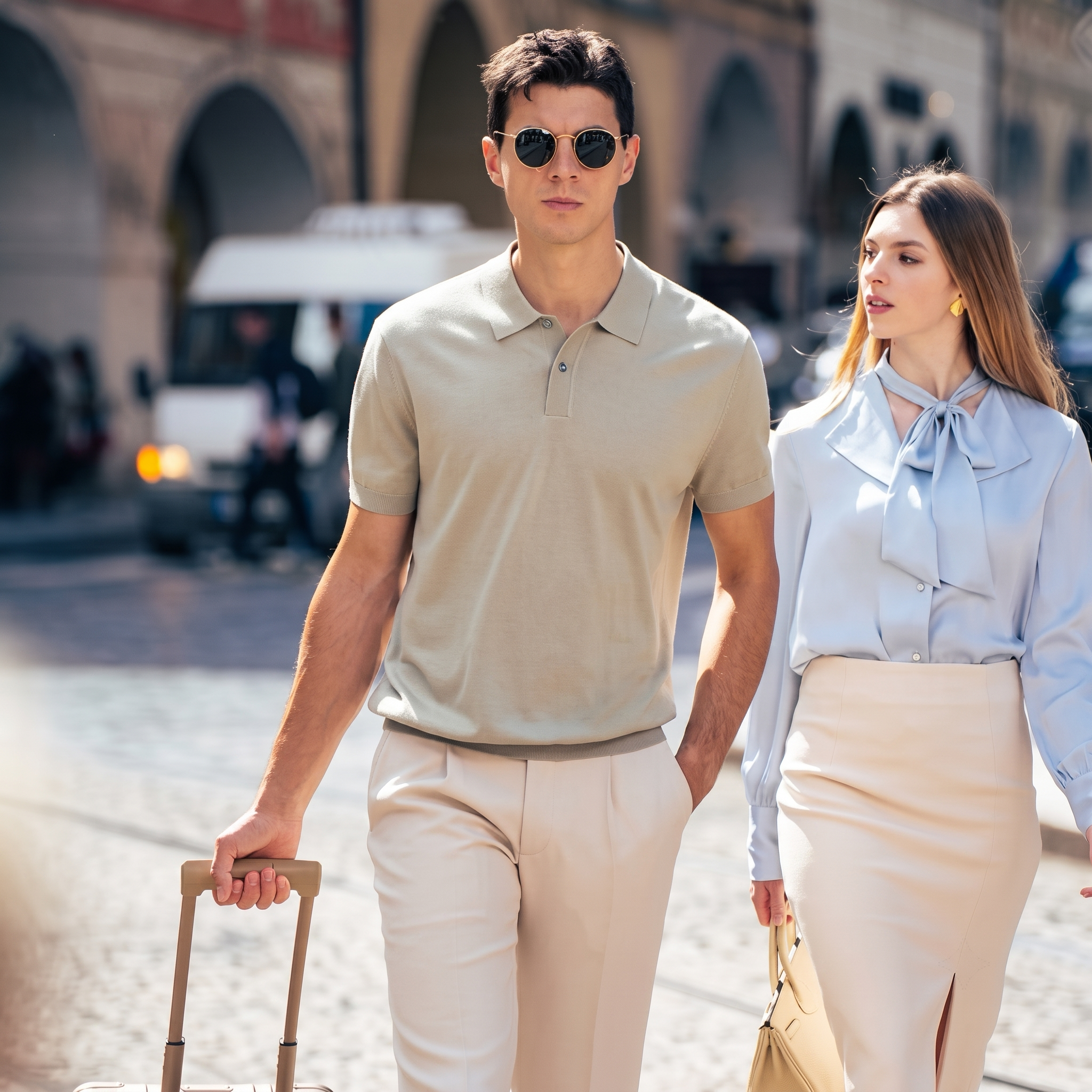 Soft Knit Fabric High-End Daily Casual Merino Wool polo
