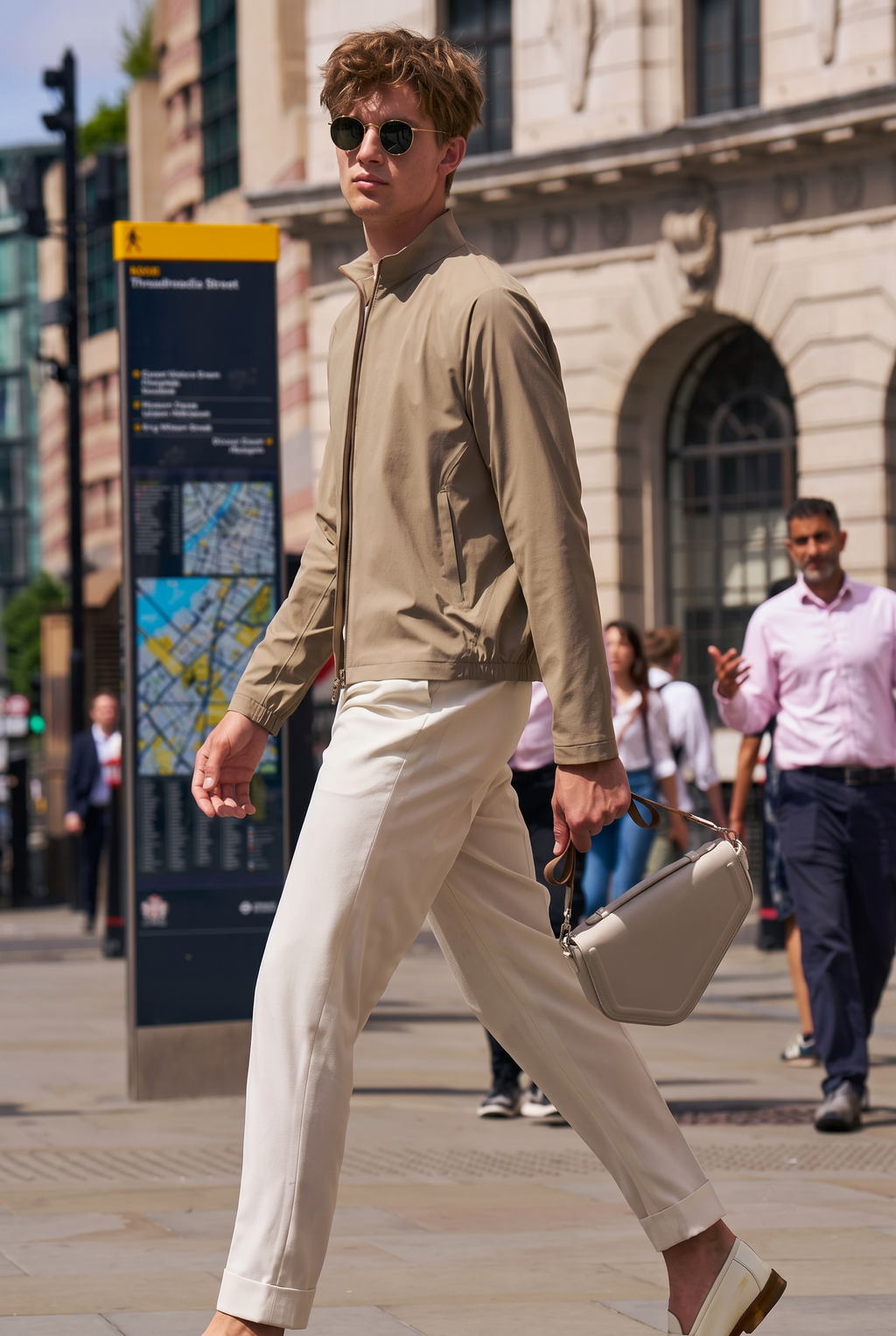 Clean Cut Stand Collar All-Match Light Business Jacket