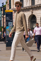 Clean Cut Stand Collar All-Match Light Business Jacket