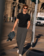 Textured Wool-Blend Knit Tee