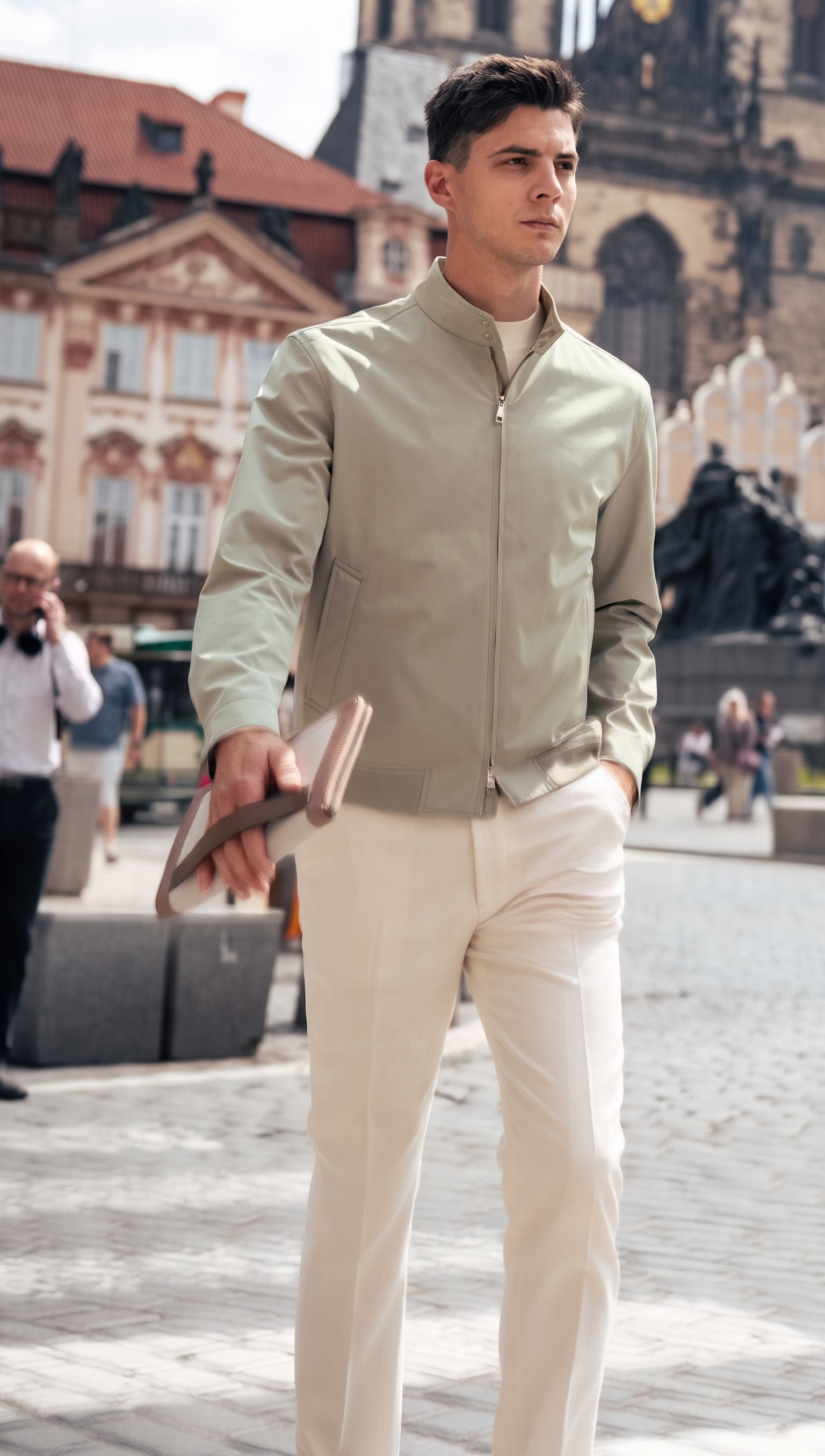 Fine Woven Smooth Fabric Gentleman Office Jacket