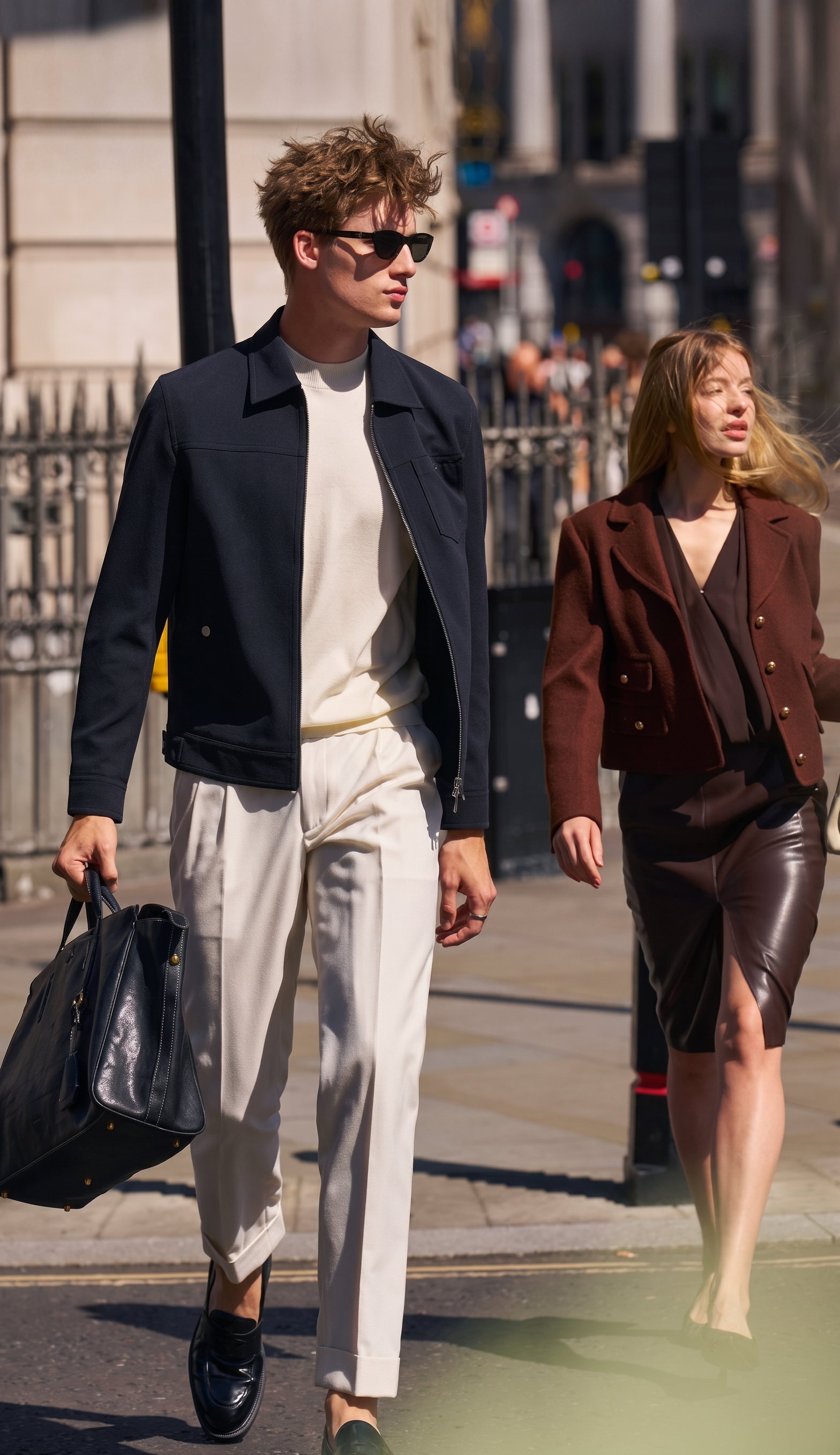 Lapel Zip Workwear Jacket with Chest Pocket