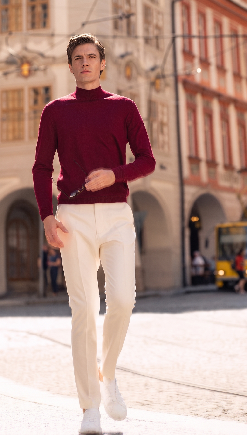 Mock Neck Soft Wool Sweater
