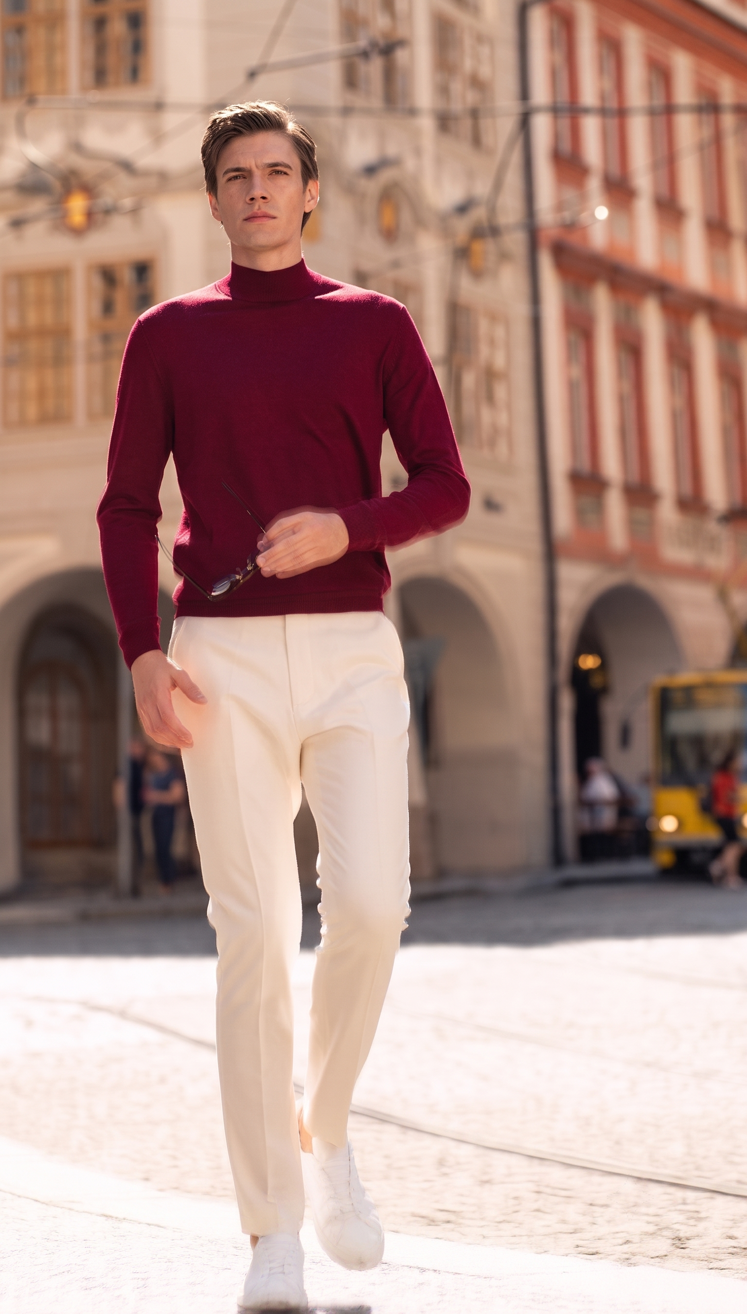 Mock Neck Soft Wool Sweater